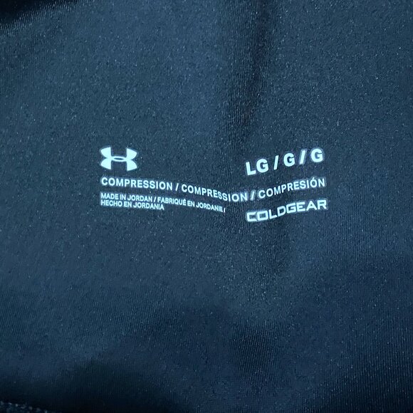 Under Armor ColdGear Ladies Black Compression Leggings Size L - Picture 4 of 7